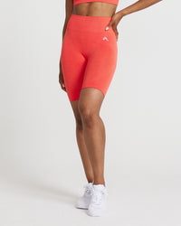 Classic Seamless Cycling Shorts | Coral Marl
