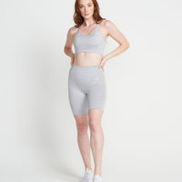 Classic Seamless Cycling Shorts | Grey Marl