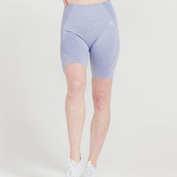 Classic Seamless Cycling Shorts | Ice Grey Marl