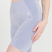 Classic Seamless Cycling Shorts | Ice Grey Marl