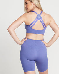 Classic Seamless Cycling Shorts | Purple Marl