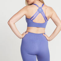 Classic Seamless Cycling Shorts | Purple Marl