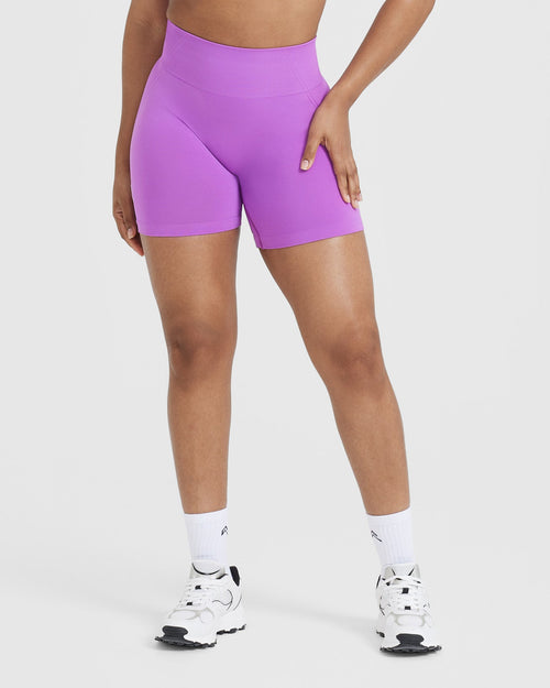 Oner Modal Effortless Seamless Shorts with White Logo | Grape Purple