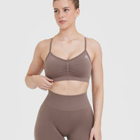 Effortless Strappy Bralette | Washed Cool Brown