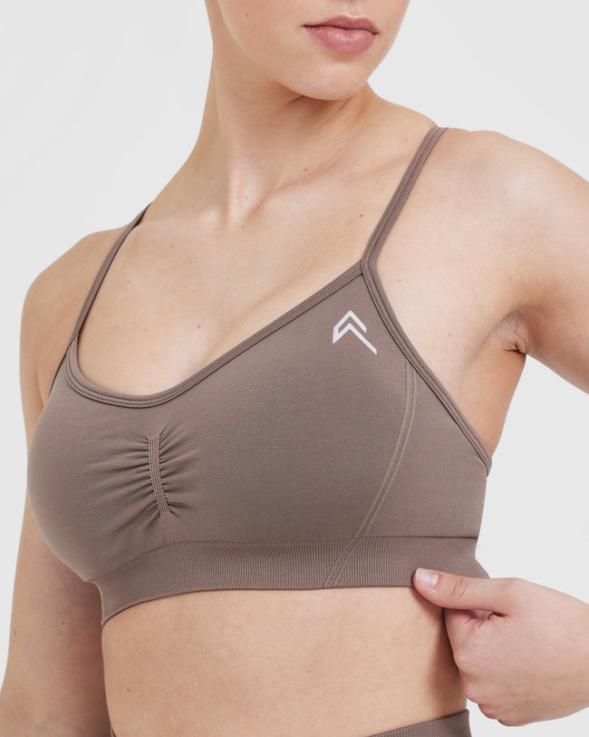 Effortless Strappy Bralette | Washed Cool Brown
