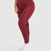 Timeless High Waisted Leggings | Burnt Cherry