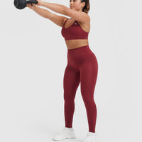 Timeless High Waisted Leggings | Burnt Cherry