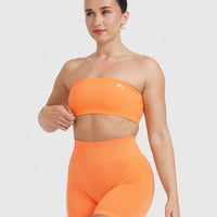 Everyday Bandeau Bralette | Apricot Orange