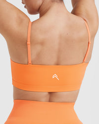 Everyday Bandeau Bralette | Apricot Orange
