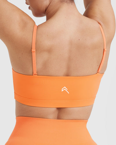 Everyday Bandeau Bralette | Apricot Orange