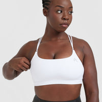 Everyday Cross Over Bralette | White