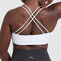 Everyday Cross Over Bralette | White