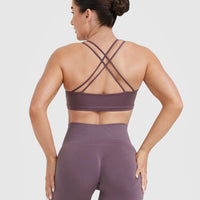 Everyday Cross Over Bralette | Vintage Purple