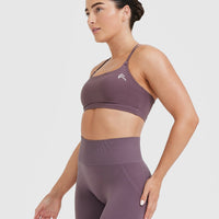 Everyday Cross Over Bralette | Vintage Purple