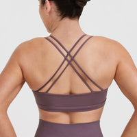 Everyday Cross Over Bralette | Vintage Purple