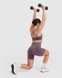 Everyday Cross Over Bralette | Vintage Purple