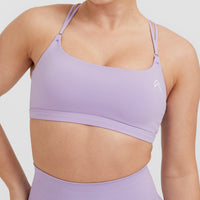 Everyday Cross Over Bralette | Wisteria Purple