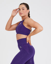 Effortless Seamless High Neck Bralette | Amethyst