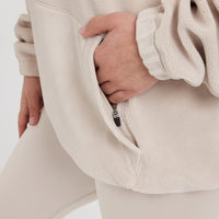 Fleece Oversized Hoodie | Sand