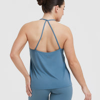 Go To Strappy Loose Vest | Moonstone Blue