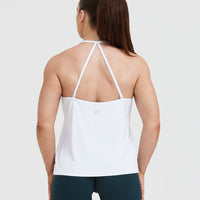 Go To Strappy Loose Vest | White