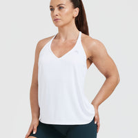 Go To Strappy Loose Vest | White