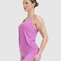 Go To Strappy Loose Vest | Orchid Purple