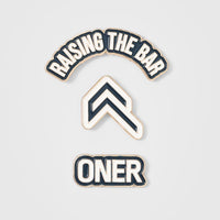 Raising The Bar Graphic Pins 3 Pack | Oil Blue/Off White