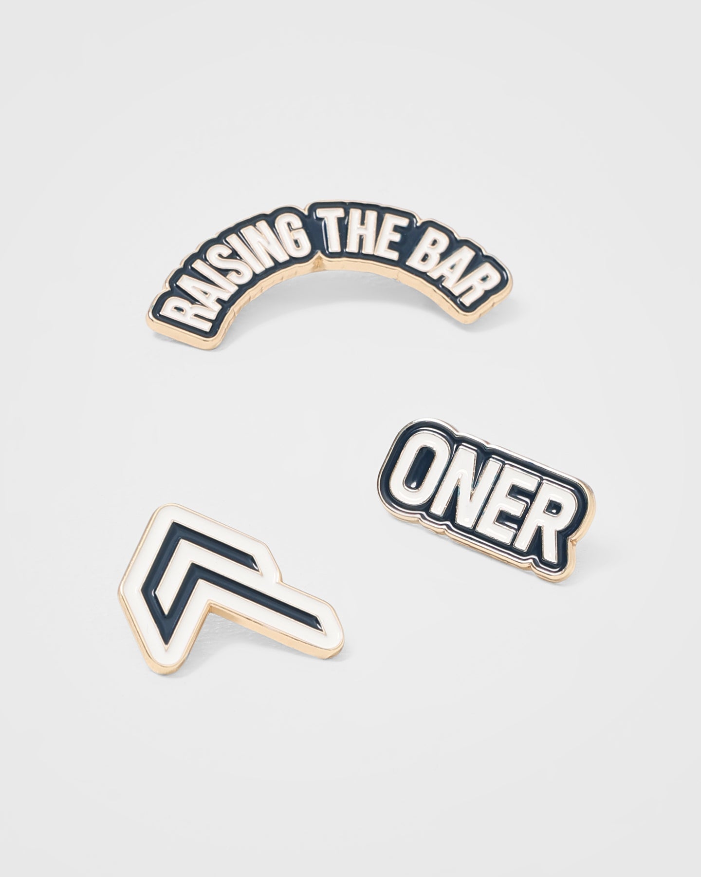 Raising The Bar Graphic Pins 3 Pack | Oil Blue/Off White