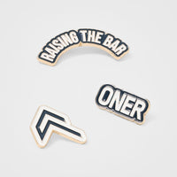Raising The Bar Graphic Pins 3 Pack | Oil Blue/Off White
