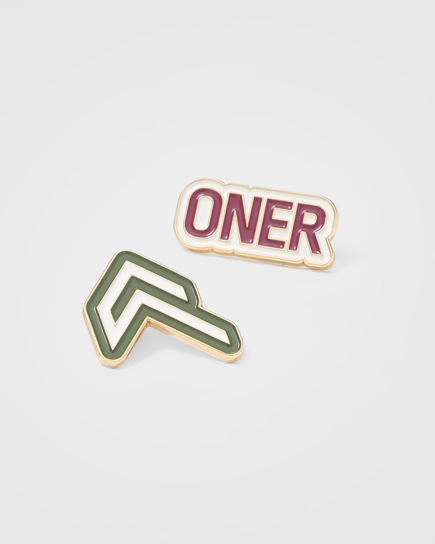 Raising The Bar Graphic Pins 3 Pack | Velvet Pink/Khaki