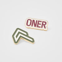 Raising The Bar Graphic Pins 3 Pack | Velvet Pink/Khaki