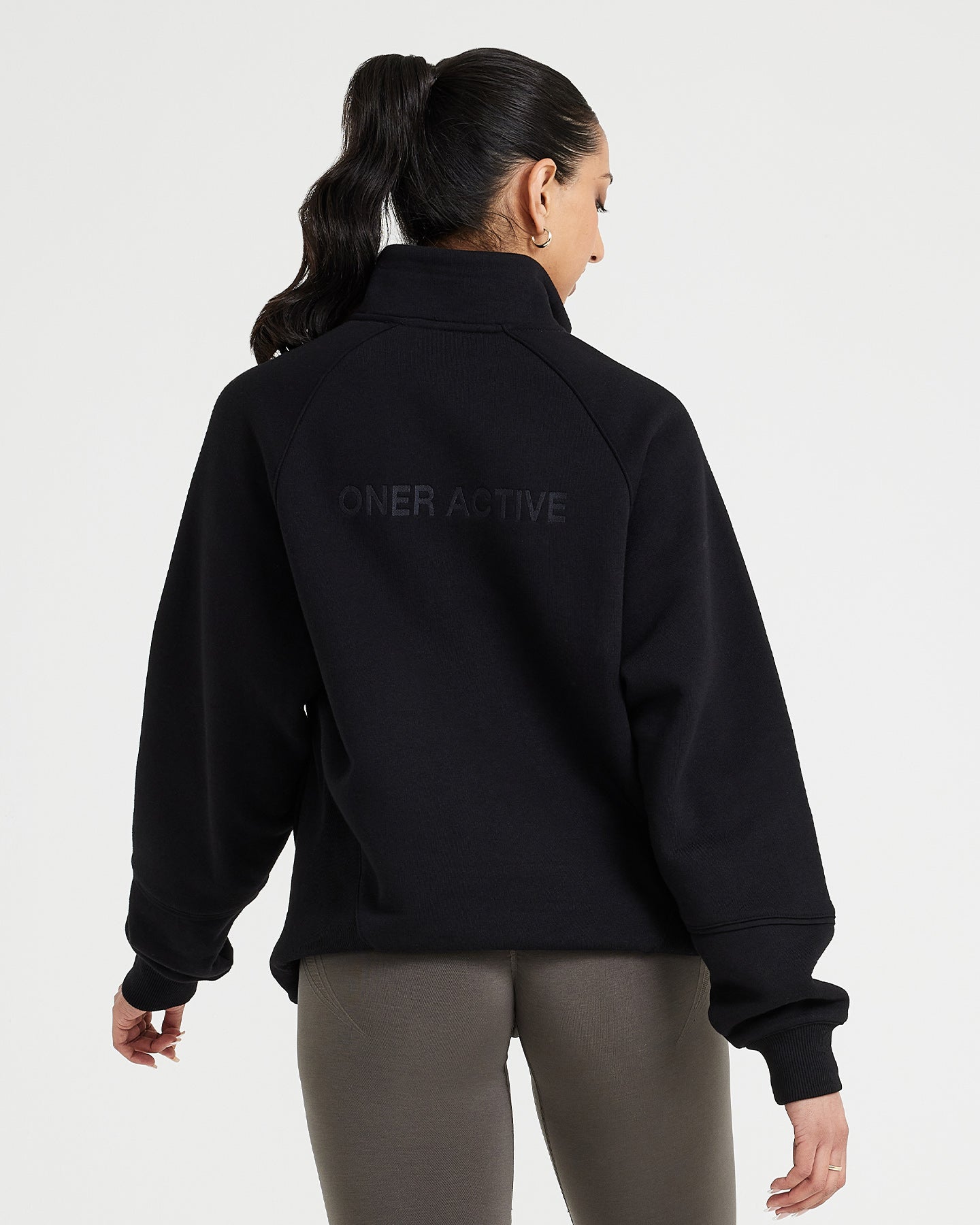 Classic Lounge 1/2 Zip Sweatshirt | Black