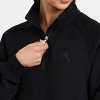 Classic Lounge 1/2 Zip Sweatshirt | Black