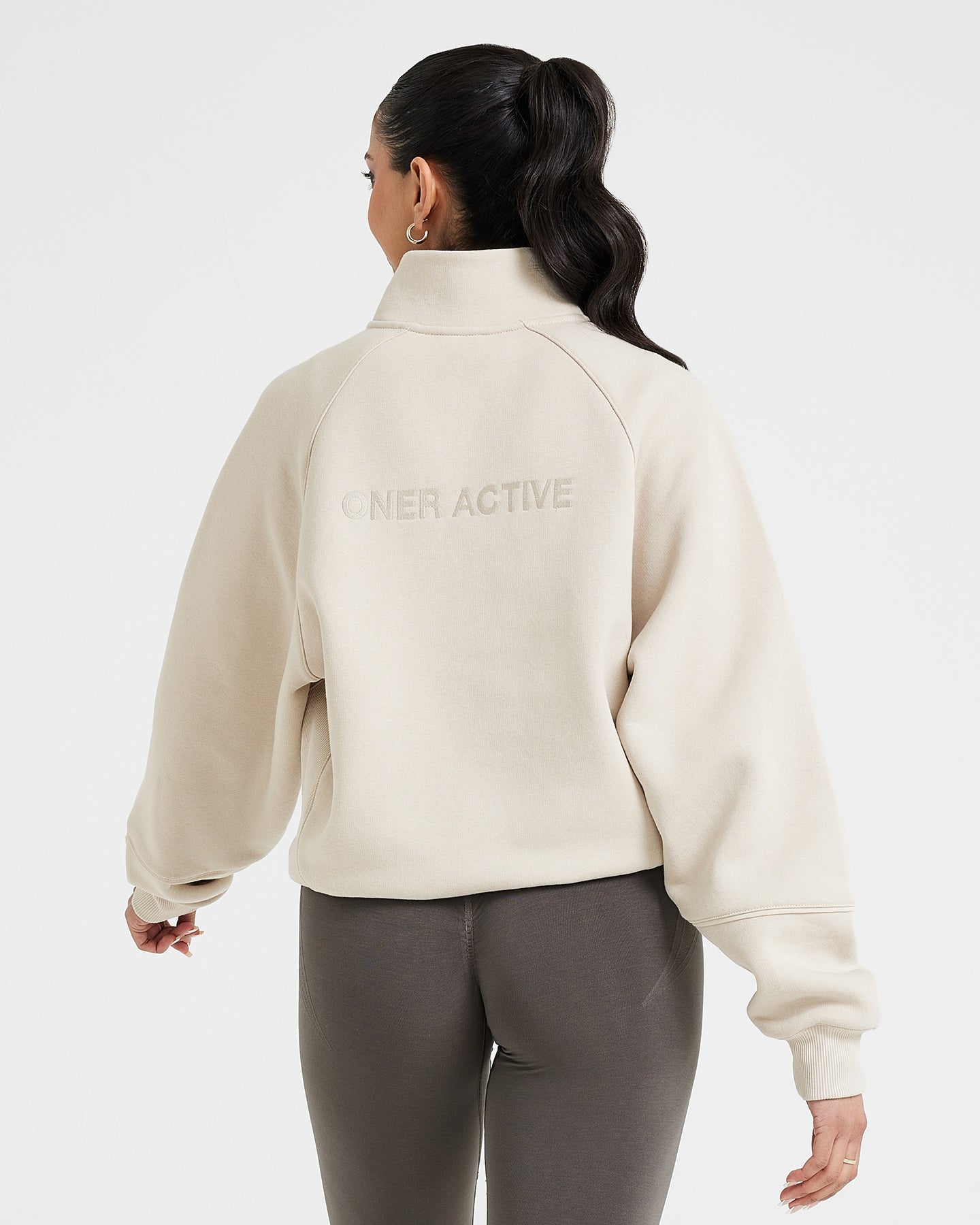 Classic Lounge 1/2 Zip Sweatshirt | Sand
