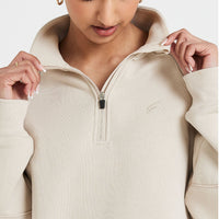 Classic Lounge 1/2 Zip Sweatshirt | Sand