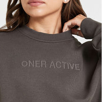 Classic Lounge Oversized Crew Neck | Deep Taupe