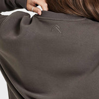 Classic Lounge Oversized Crew Neck | Deep Taupe