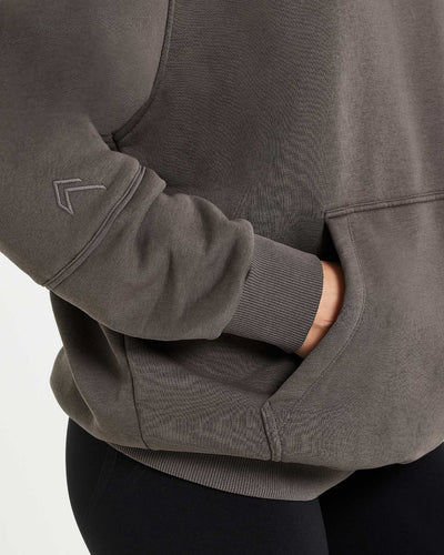 Classic Lounge Oversized Hoodie | Deep Taupe