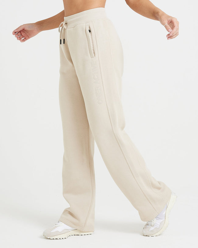 Classic Lounge Straight Leg Joggers | Sand