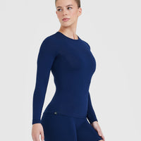 Mellow Soft Long Sleeve Top | Midnight