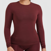 Mellow™ Soft Long Sleeve Top | Mulled Wine