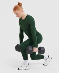 Mellow™ Soft Long Sleeve Top | Pine Green