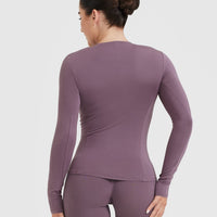 Mellow™ Soft Long Sleeve Top | Vintage Purple