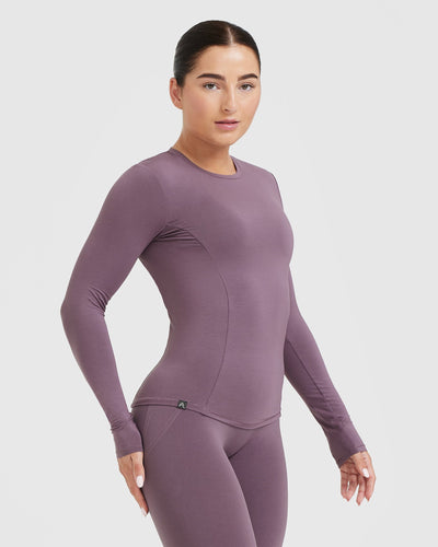 Mellow™ Soft Long Sleeve Top | Vintage Purple