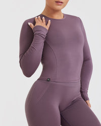 Mellow™ Soft Mid Long Sleeve Top | Vintage Purple