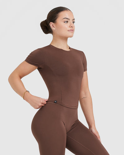 Mellow™ Soft Mid Short Sleeve T-Shirt | Chestnut