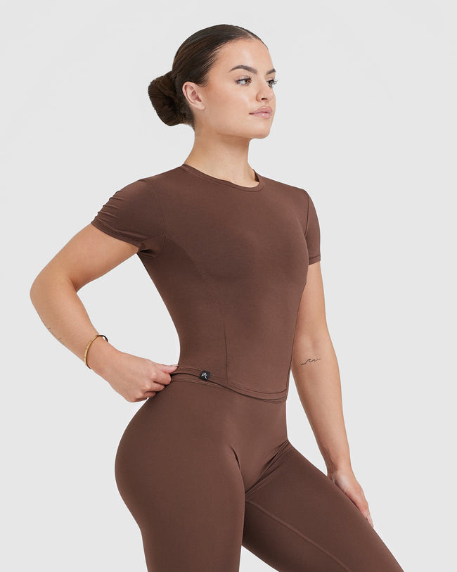 Mellow™ Soft Mid Short Sleeve T-Shirt | Chestnut