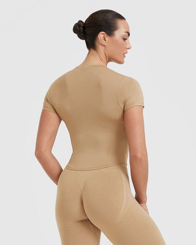 Mellow™ Soft Mid Short Sleeve T-Shirt | Dune Brown