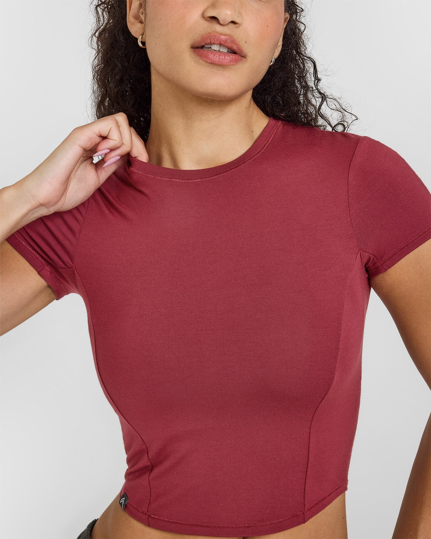 Mellow™ Soft Mid Short Sleeve T-Shirt | Burnt Cherry